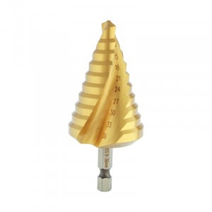 Сверло по металлу ступенчатое ТИТАН 9,0-36,0 мм 110 mm 65 HRC Р6М5 TiN Kranz (цена за шт) KR-12-6614