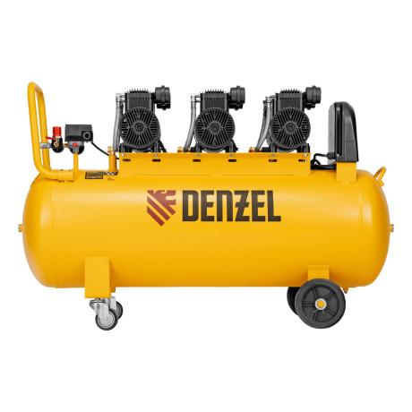 Компрессор безмасл. малошумн. DLP-4500/150, 4,5 кВт, 3х1,5 кВт,150 л, 2850 об/мин,750 л/мин Denzel