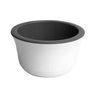 Горшок Омега 5,3л Бел Антрац вкл ОМ26-10 Ливин х5