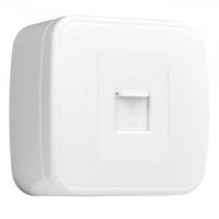 EKF Минск роз. комп. ОУ 1 мест. БЕЛЫЙ (RJ45) 120В EGK01-035-10