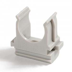 Промрукав крепеж-клипса СЕРАЯ d20 атмосферостойкая (100шт/1500шт уп/кор) цена за шт PR13.0345