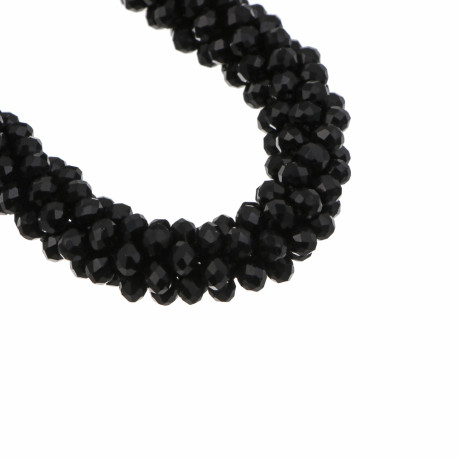 Колье на шею 37-42см, медь, стекло, 2 цвета, БЖ25-17