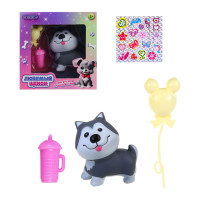 ИГРОЛЕНД Фигурка с наклейками и акс. &quot;Любимый щенок&quot;, PP, TPR, PVC, 13,8х6,5х14 см, 2 диз.