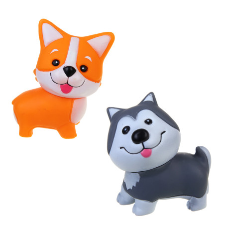 ИГРОЛЕНД Фигурка с наклейками и акс. "Любимый щенок", PP, TPR, PVC, 13,8х6,5х14 см, 2 диз.