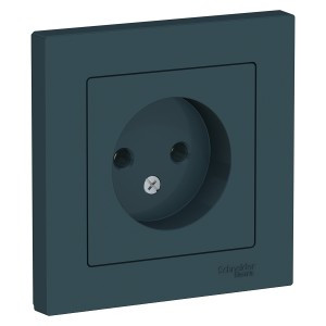 Systeme Electric AtlasDesign роз. СУ 1 мест. изумруд (пл.осн.) ATN000840 (5!)