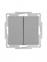 Lezard VESNA мех. выкл. СУ 2 кл. 10А  платина. (корп. ABS)    742-3588-101