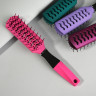 Расческа массажная тм ЮНИLOOK Грани, пластик, 23.5х4,2см, 4 цвета