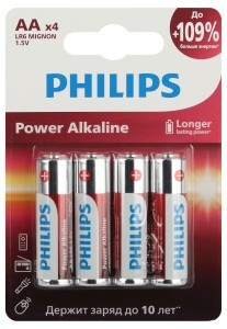 Э/п Philips Power LR6/316/AA BL4  LR6P4B/51