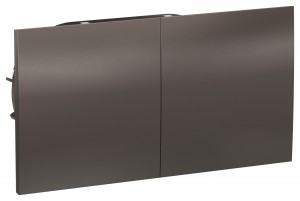 Systeme Electric AtlasDesign роз. СУ 2 мест. мокко(пл.осн. земля штор., сдвижная крыш) ATN000628(6!)