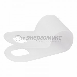 REXANT скоба под винт нейлон 6.6 6 мм (упак. 50шт. цена за упаковку), (10!) 07-4406