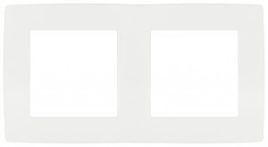 ЭРА 12 рамка СУ 2 мест. белый матовый 12-5002-01М