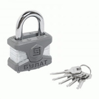 Замок навесной БУЛАТ ВС 0150 ПЛ стальной 5кл. d=9мм (36,6)