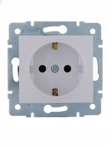 Lezard KARINA мех. роз. СУ 1 мест. 16А шторки, ПБТ бел. (корп. ABS) 707-0288-124B