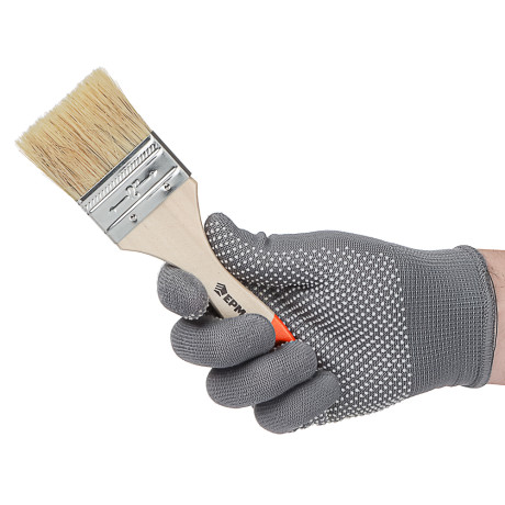 ЕРМАК/HEADMAN Кисть малярная плоская "Бейсик" нат. щетина 2" (50мм)