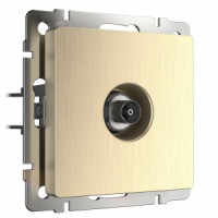 Werkel мех. роз. TV СУ 1 мест. оконечн. (шампань рифленый)  W1183010 a051427