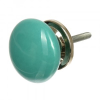 Ручка керамическая для мебели Классика бирюзовый (в кор 6 шт, цена за шт) BLUMEN HAUS