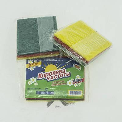 Салфетка абразивная Королева Чистоты MINI (3шт)  х60