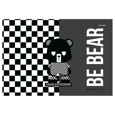 Альбом для рисования A4 40л., офсет 100г/м2, обл.картон, спираль, микс