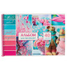 Альбом для рисования A4 40л., офсет 100г/м2, обл.картон, спираль, микс