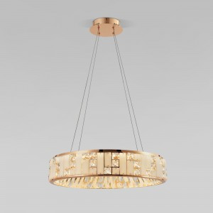 Bogate's св-к подвесной 83W 5254lm 2K-4K-6K золото/прозр./мрамор Cliff 90373/1 Умный дом  a065728