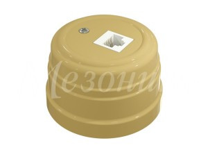 МЕЗОНИНЪ УСАДЬБА роз. компьют. RJ45 ОУ 1 мест. песочное золото ABS-пластик GE30341-32