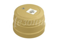 МЕЗОНИНЪ УСАДЬБА роз. компьют. RJ45 ОУ 1 мест. песочное золото ABS-пластик GE30341-32