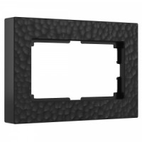 Werkel рамка СУ 2 мест. Hammer (черный) для двойной роз. W0082408 a052535