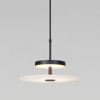 Eurosvet св-к св/д подвес 21W(1565lm) 3000К 2К 300х300х1730 металл чер/бел Thasos 40342 LED a069278