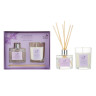 NEW GALAXY Набор ароматизатор-диффузор и свеча, ваниль,райский сад,лаванда, свежесть 40 мл., 50 гр