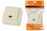 TDM Ладога выкл. ОУ 1 кл. 10А сл. кость (инд.) (10!) SQ1801-0010