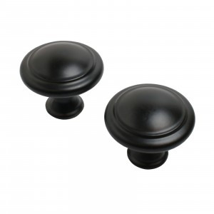 Ручка-кнопка мебельная A304 BL мат.черный 2шт  (цена за пару (40, 400) StahlBuro