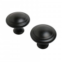 Ручка-кнопка мебельная A304 BL мат.черный 2шт  (цена за пару (40, 400) StahlBuro