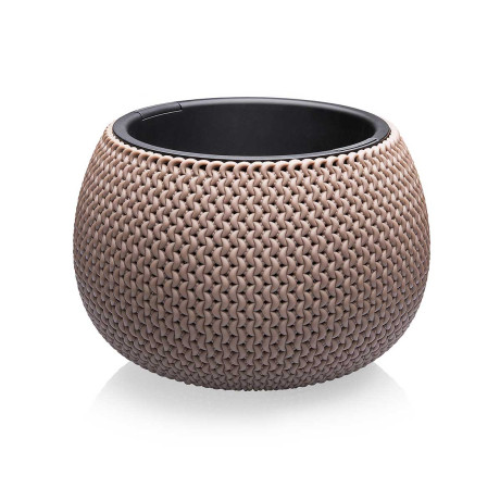 Кашпо Lace 3,9л сер-коричневый Эльфпласт 573 х4