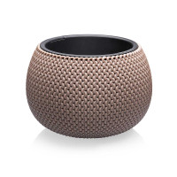 Кашпо Lace 3,9л сер-коричневый Эльфпласт 573 х4
