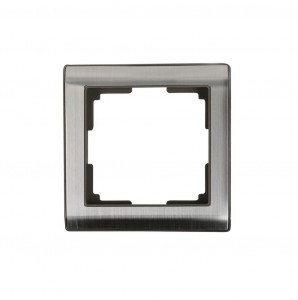 Smartbuy Нептун Рамка 1-местная металл серый никель  (SBE-05gn-Metal-FR-1)
