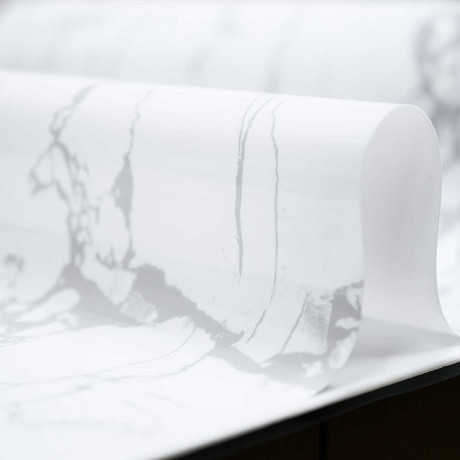 Клеенка Прозрачная 0,65мм*0,6*20м MB-30A С РИСУНКОМ