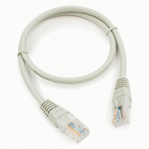 Cablexpert патч-корд медный UTP cat5e, 0,5м, литой, многожильный (серый)