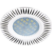 Ecola DL3182 MR16 GU5.3 св-к литой белый/Алюм FW1608EFF (10!)