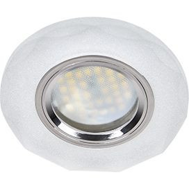 Ecola MR16 GU5.3 DL1653 св-к Стекло с вогнутыми гранями Матовый/Хром 25x90 FN1653EFF (10!)