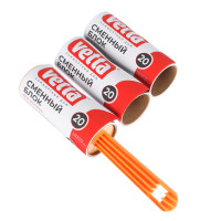 VETTA Ролик для чистки одежды + 2 сменных блока, 20 листов, HQ0030UN-B Дизайн GC