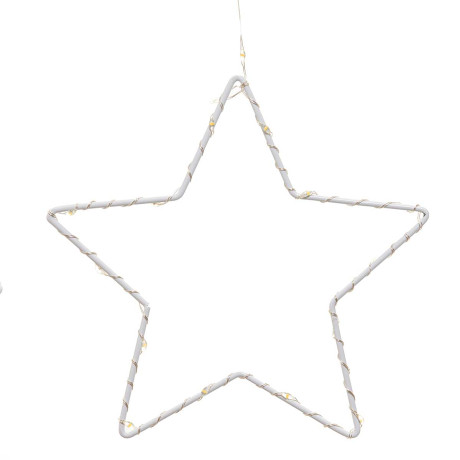 Гирлянда дождь LLN-37-1 8насадок металлических длина 3м СВЕТ ТЕПЛЫЙ БЕЛЫЙ, 8насадок Звезды-15см, Длина вниз-60-80см.(60)