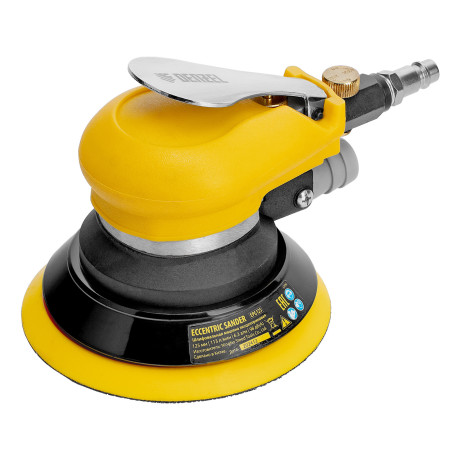Эксцентриковая шлифовальная машина EPG125, 125 мм, 9000 об/мин, 5 мм, 113 л/мин// Denzel