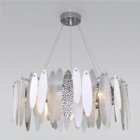 Bogate&#039;s Люстра 10x60W металл хром/стекло 800x800x290-1200 Canaria 324/10