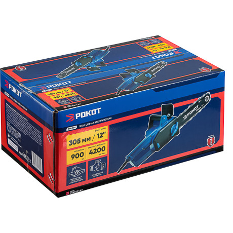 РОКОТ Электропила 900 Вт, шина 305мм