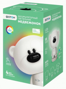 ФОТОН св-к св/д Медвежонок KSS-07 2,5W(120lm) акк лит-ион 1,2Ah 7 режимов белый арт.25393