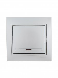 Lezard Мира выкл. СУ 1 кл. 10А (инд.) металлик серый (корпус PC) 701-1010-111