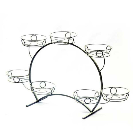 Подставка для цветов "Фиалка 2" белый (7 корзин)