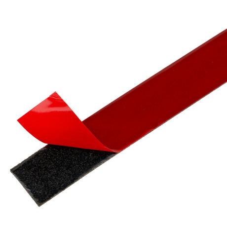 Лента клейкая на вспененной основе, двусторонняя черная усиленная, 12 мм х 5 м Matrix