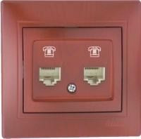 Lezard Мира роз. телеф. СУ 2 мест. вишнвеый (RJ11) (корпус PC) 701-0601-138