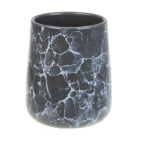 VETTA Стакан для ванной комнаты, 400 мл, 10,5x9x9 см, керамика, &quot;Космос&quot;, мрамор серый